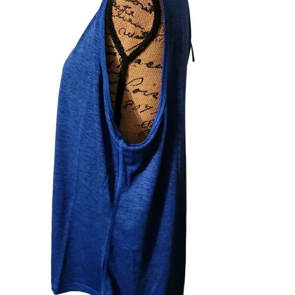 Ideology Women's Plus Size Keyhole-Back Tank Top (Cosmic Cobalt, 2X) - Picture 5 of 8